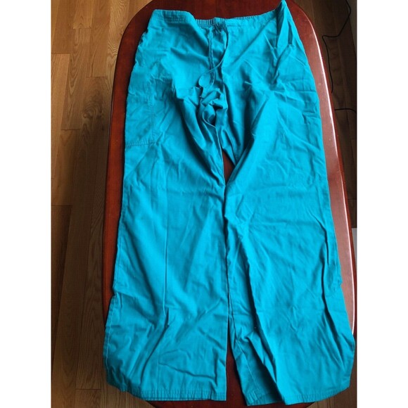 Scrubs Brand Scrub Pants Large Green Unisex with Front and Back Pockets Lg - Picture 1 of 4